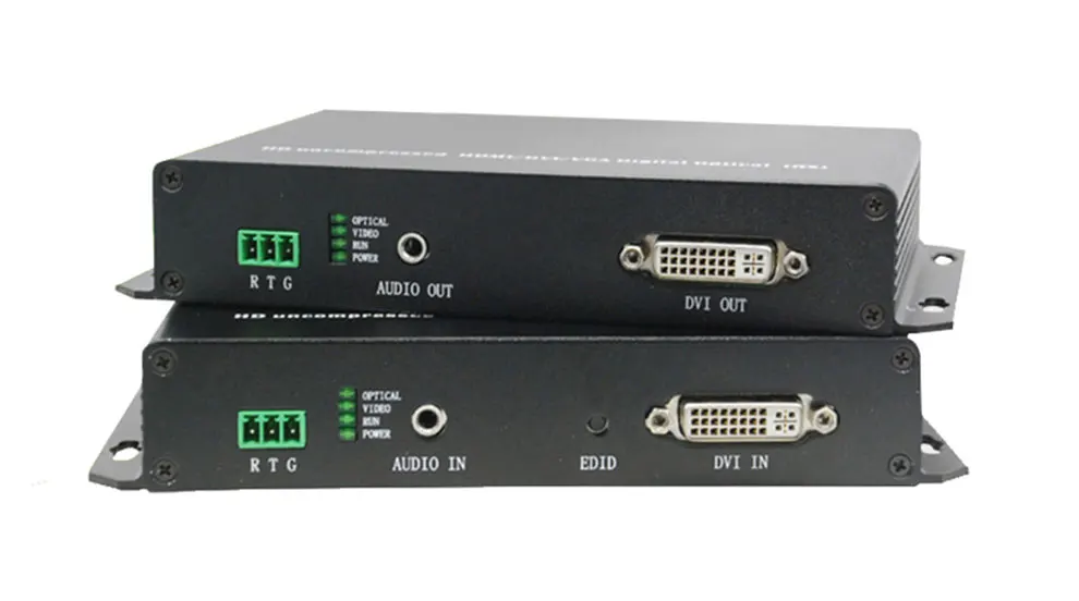 DVI оптоволоконный передатчик и приемник USB мышь и клавиатура удлинитель DVI по оптоволоконный, один режим 1080 P KVM