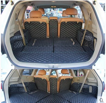 

High quality! Special car trunk mats for Toyota Highlander 7 seats 2013-2007 waterproof cargo liner boot carpets,Free shipping