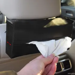 Автомобильный солнцезащитный козырек из искусственной кожи тканевая коробка для хранения перекачивающая бумага держатель для салфеток G6KC