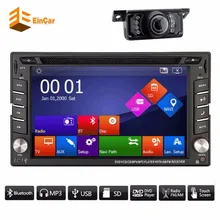 Free Camera+2 din In dash Car PC gps Radio Stereo GPS Navigation Bluetooth DVD MP4 Video Player Head Unit iPod AUX tape recorder