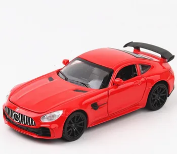 

sports car model sound and light pull back seat decoration Alloy Model Car Sound Light Pull Back Toy Car For benz GTR AMG