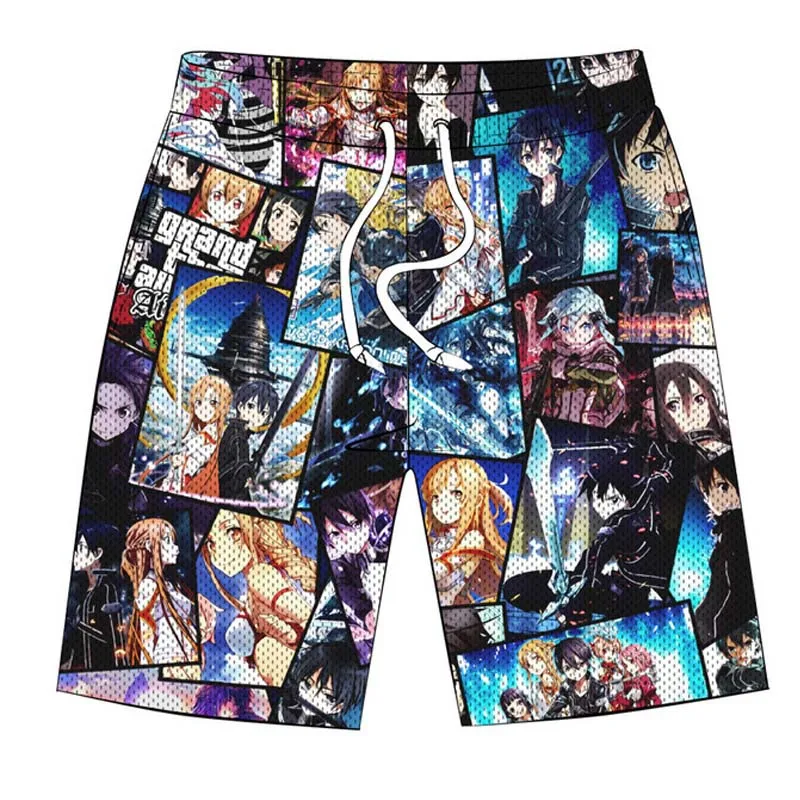 Cosroad Anime Rem Shorts Rimuru Tempest Love is War Attack on Titan Shorts Men Women Adult UnderPants Summer Beach Shorts001 (5)