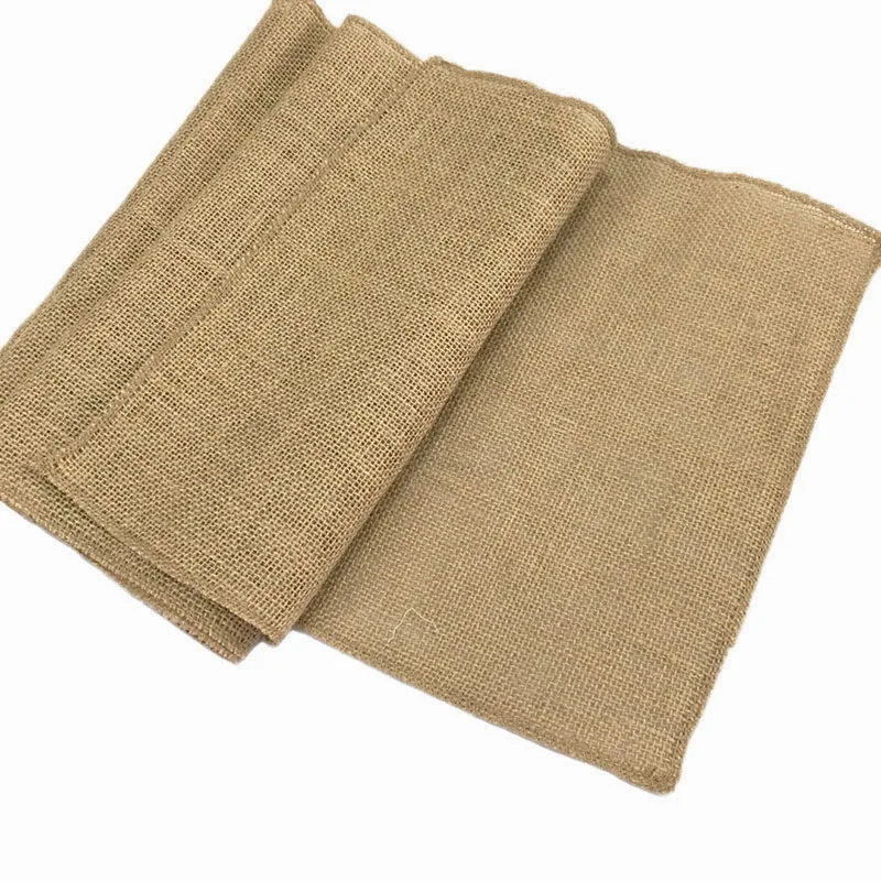 

1pcs Cheapest High Quality Burlap Jute Table Runners 30x270cm For Weddings Events &Party &Banquet Decoration