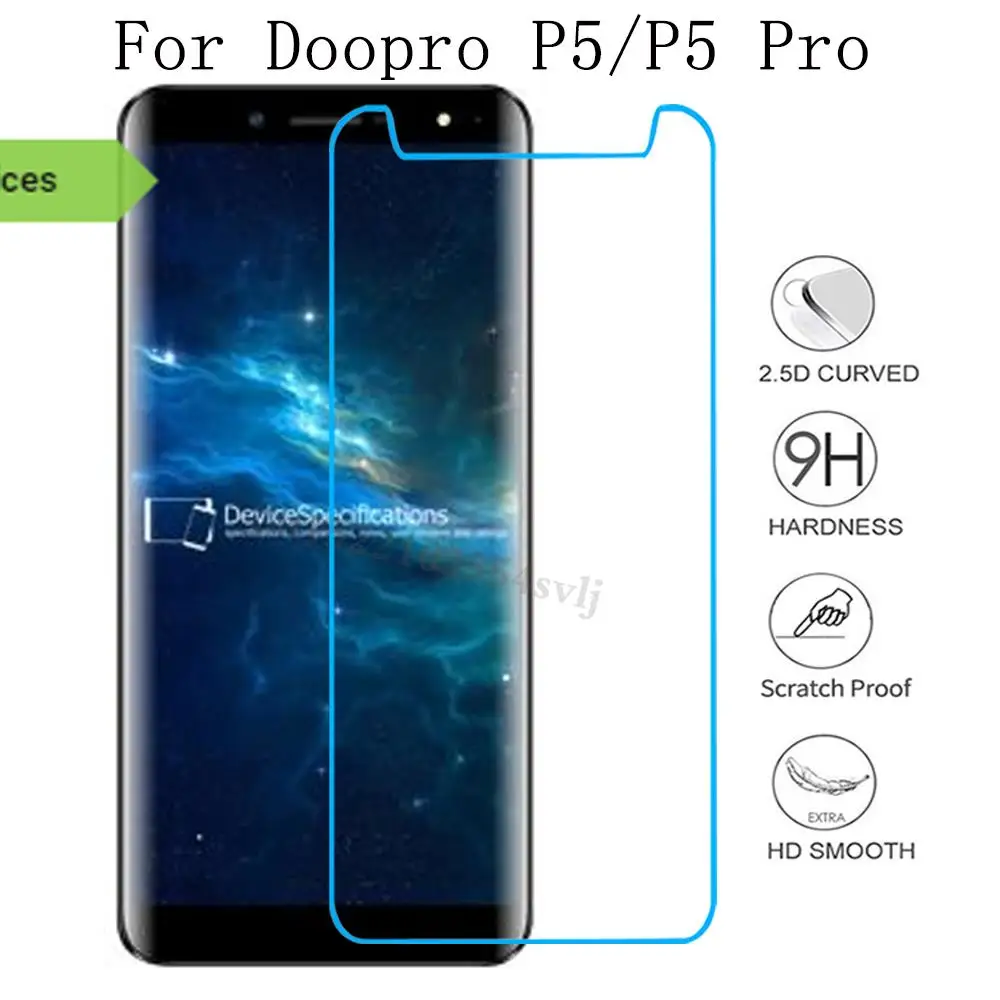 Ультратонкое закаленное стекло 2.5D 0 26 мм для Doopro P5/P5 Pro универсальная защитная