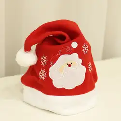 Новый рождественский Шапки унисекс Для женщин Для мужчин Рождество Санта Клаус Hat Необычные платья Костюм идея подарка Шапки шапки горячей