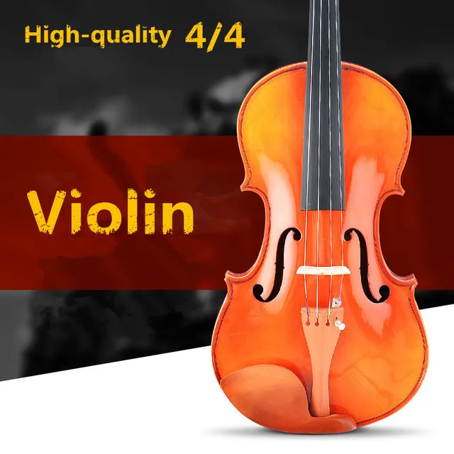 Cheap Spruce violin 4/4 violin handcraft violino Musical Instruments with violin rosin case