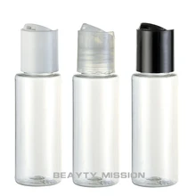 Beauty Mission 40 мл X 48 прозрачная дорожная бутылка с дисковой крышкой, бутылка для образцов, бутылка для дезинфицирующего средства для рук, бутылка для геля для душа