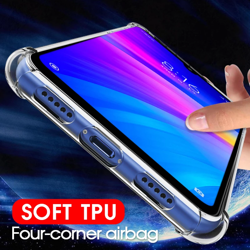 

For Redmi 7 Note 7 Pro Case Cover Silicone Shockproof Transparent Clear Case for Xiaomi Mi9 Mi8 SE Mi 8 Lite Protective Cover