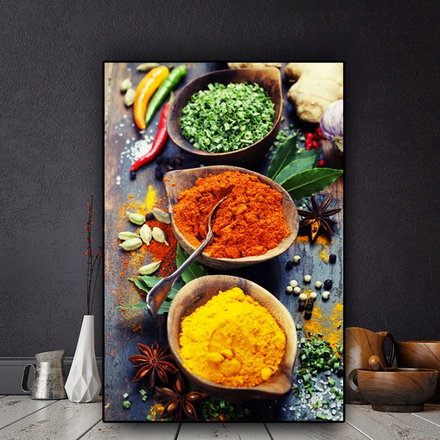 Tableau Cuillère à épices - Décoration murale pour la cuisine