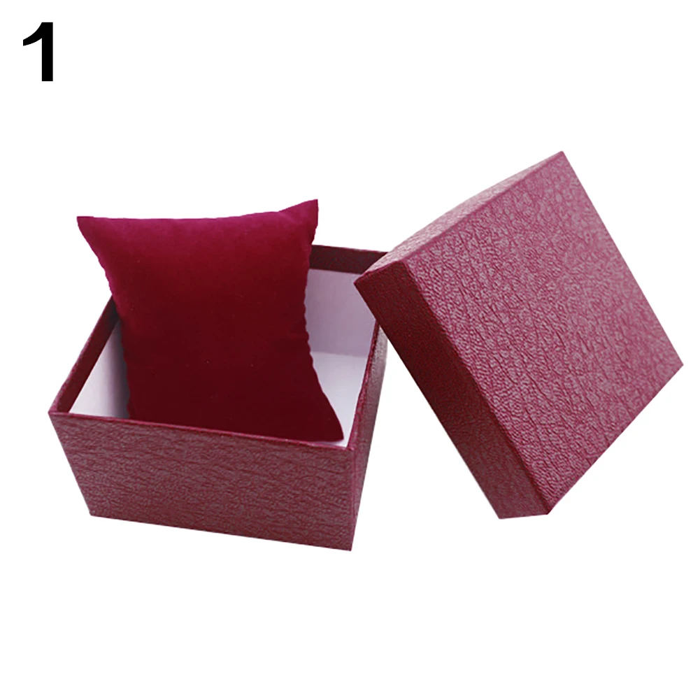 Прочный saat kutusu упаковка коробки для ювелирных изделий Организатор Высокое качество подарочная коробка для часов браслет чехол для хранения Cajas para relojes - Цвет: Красный