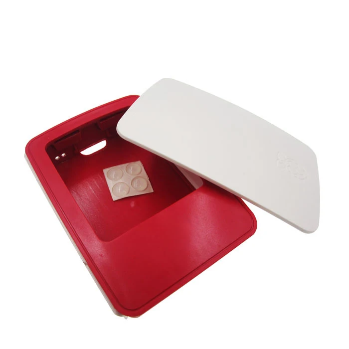 10 Pz Custodia Abs Raspberry Pi Raspberry Pi 3 Caso Ufficiale 2 Box Shell Dal Raspberry Pi Fondazione Rosso E Nero