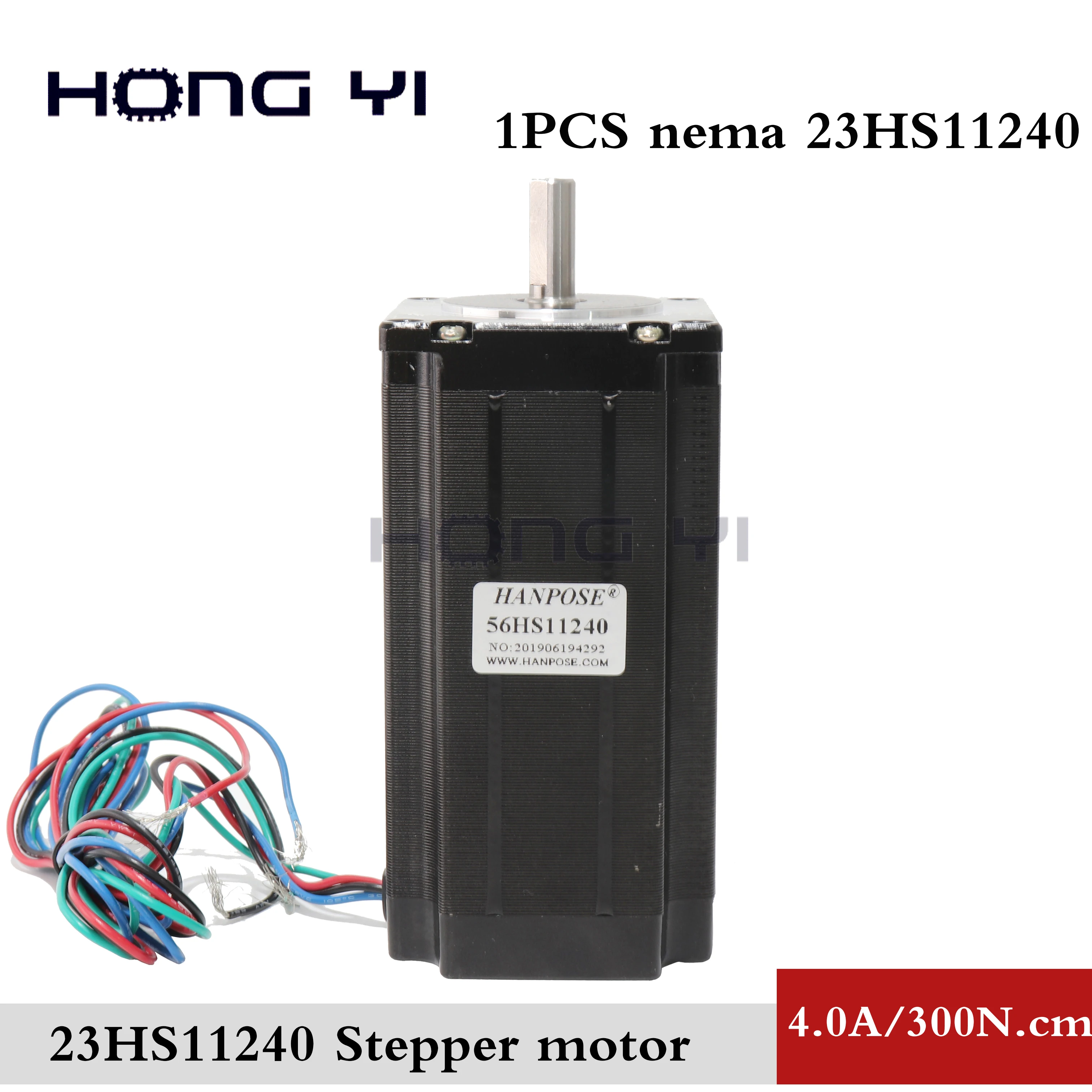 cheap Free shippin 23HS11240 4 lead Nema 23 Stepper Motor 57 motor 4.0A 112mm for CNC 3D Printer Robot Foam Plastic Metal