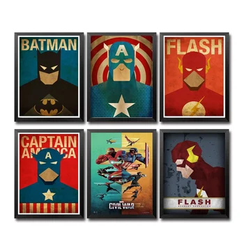 

Comics Marvel Avengers Super Heroes Movie Poster Art Canvas Print Home Children's Bedroom the Wall Picture Decorator