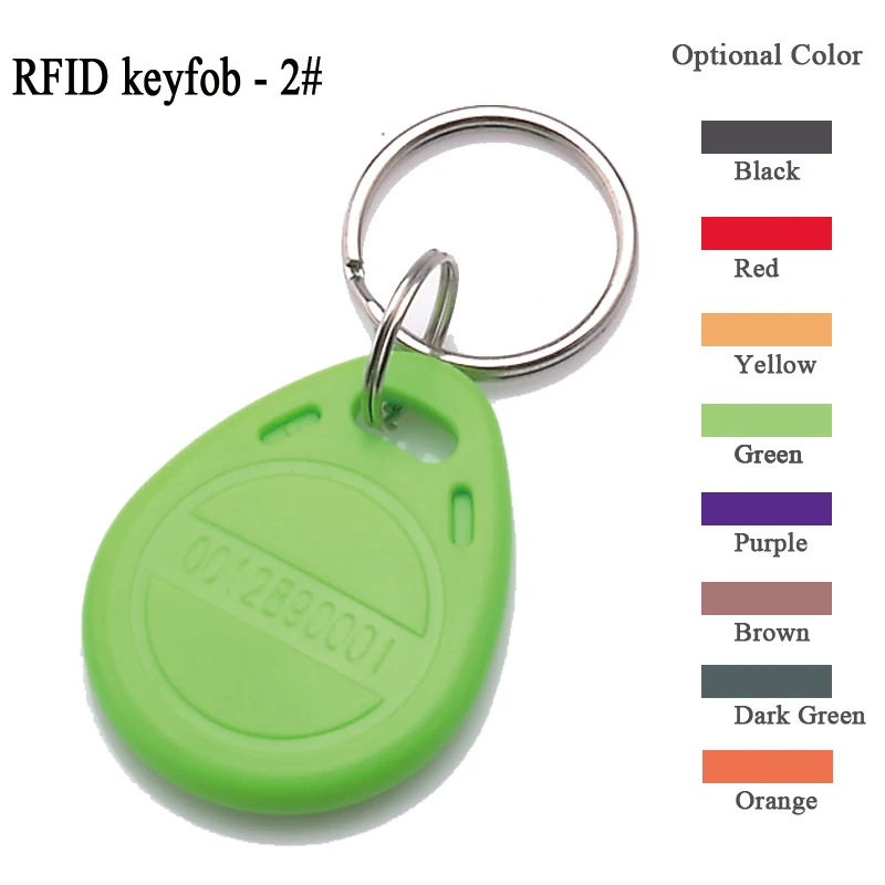 100 шт. rfid 125 кГц только для чтения брелок карты em4100 совместимо различных цветов на