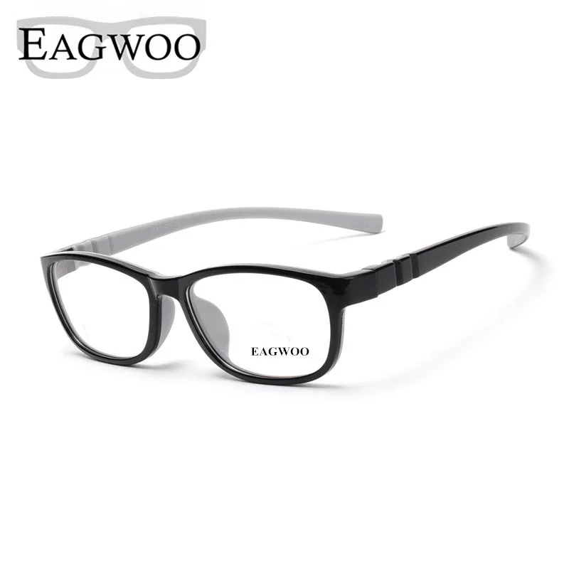 

Eagwoo Silicon Soft Eyeglasses Children Optical Frame Plain Knock Down Optical Frame Boy Girl Sepectacle Clear Spectacle 1553