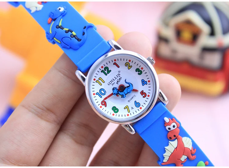 2017 Новый Детский 3D часы Уиллис брендов детской Водонепроницаемый Часы мультфильмы Дизайн аналоговые часы малыш кварцевые наручные Часы