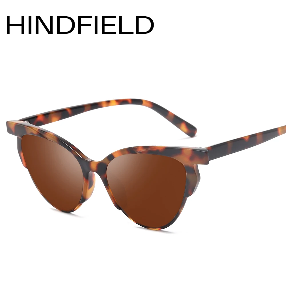 

Hindfield Classic Cat Eye Sunglasses for Women 2019 New Brand Designer Retro Sunglasses Ladies Anti-UVUV400 Lens O319