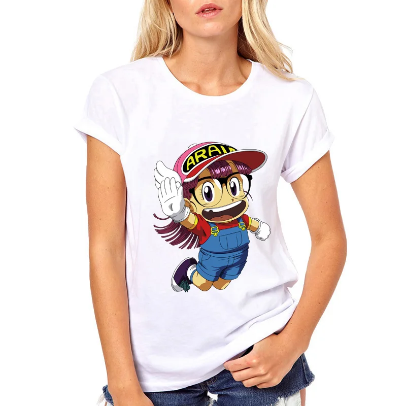 Новая брендовая Эстетическая футболка Женская harajuku Dragon Ball футболка Arale camiseta mujer футболка белая футболка женская - Цвет: Picture-3