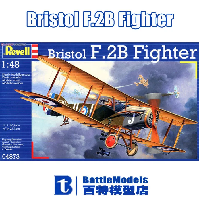 Revell MODEL 1/48 SCALE military models 04873 Bristol F.2B Fighter plastic model kitin Model