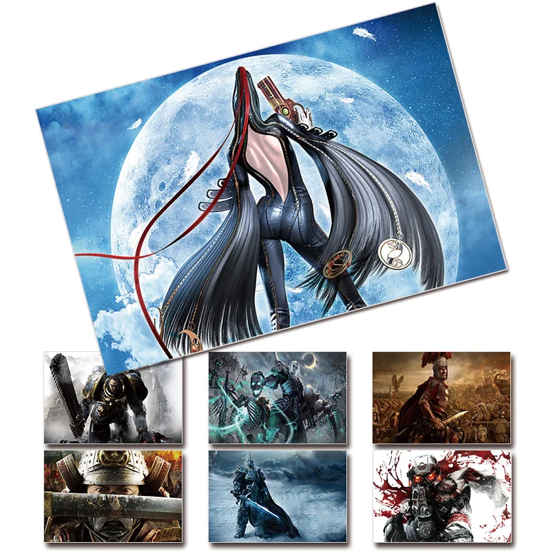 HD игровой Графический постер картины Shogun Bayonetta украшение детской спальни ПВХ