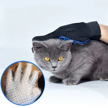 

Pet Glove Cat Grooming Glove Cat Hair Deshedding Brush Gloves Dog Comb for Cats Bath Clean Massage Hair Remover Brush