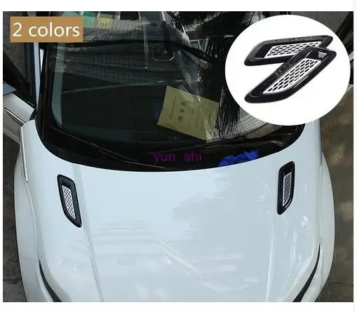 

Black Hood Air Vent Outlet Wing Trim Cover Car Accessories For Land Rover Range Rover Evoque Sport / Freelander2 / Discovery 4