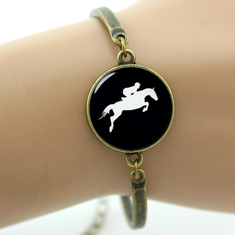 TAFREE العلامة التجارية الحصان سباق خيال سوار خمر ركوب الخيل مجوهرات هدايا ل الفرسان ديربي يوم الثقب الأسود T783 TAFREE العلامة التجارية الحصان سباق خيال سوار خمر ركوب الخيل مجوهرات هدايا ل الفرسان ديربي يوم الثقب الأسود T783