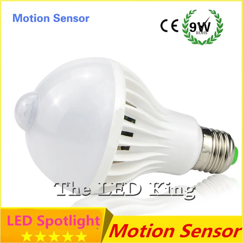 LED Bulb PIR Motion Sensor Bulb 7W 9W 12W Induction Bulb Cold / Warm