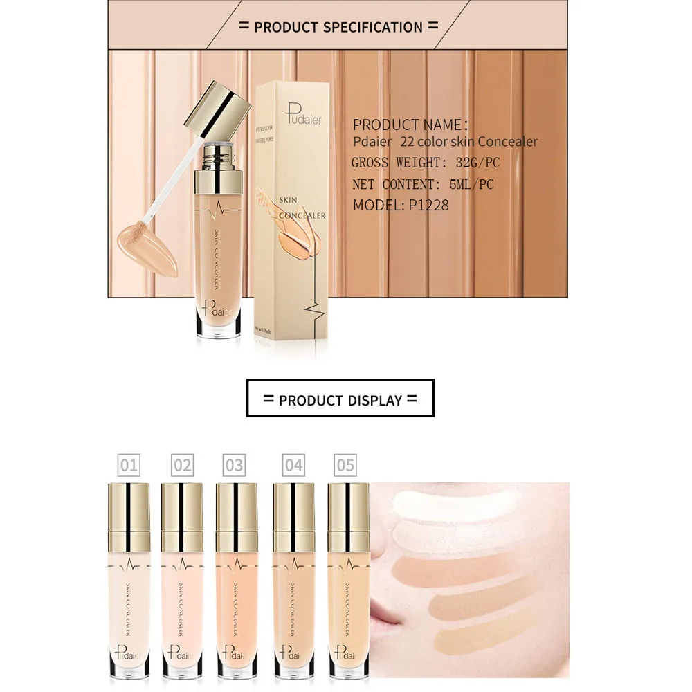 

Face Eye Foundation Concealer Highlight Contour Liquid Stick Makeup Natural Cream Moisturizer Hide Blemish #20.15