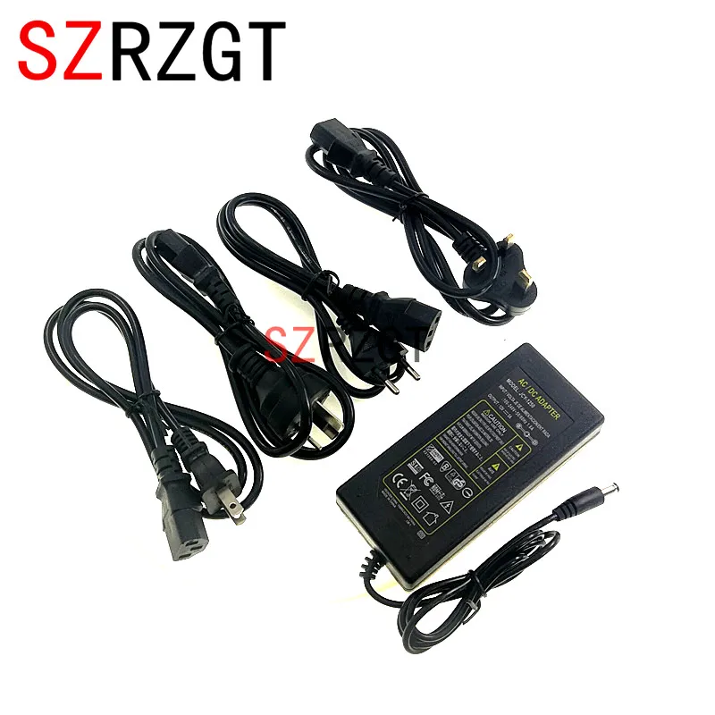 AC110 220V адаптер питания трансформатор Светодиодная лента 2A 3A 5A 8A DC 5V 12V 24V US/EU/UK/AU