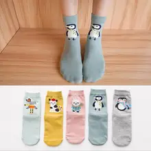 Винтажные теплые хлопковые кошка кролик Пингвин забавные Женские носочки развивающая музыкальная игрушка мультфильм уличные Носки Шерсть 3D дамские носки