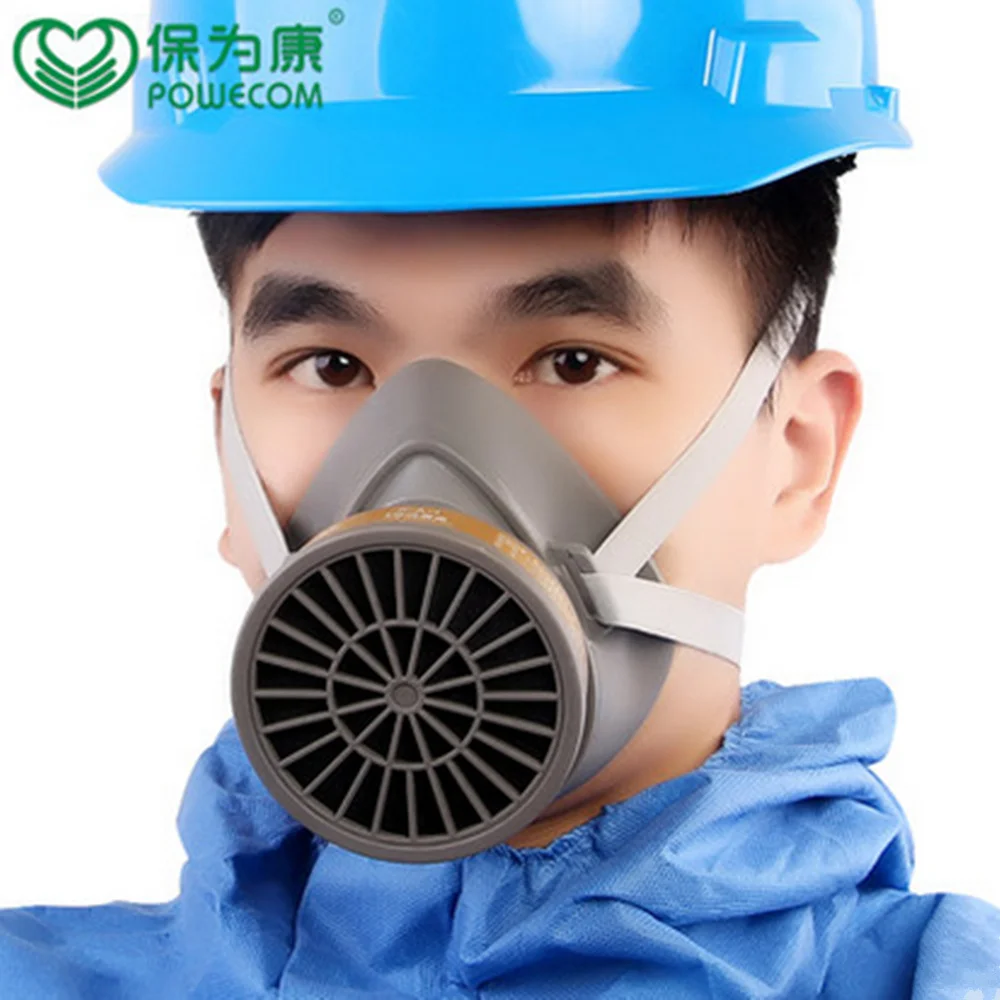 POWECOM Pro Anti-dust Mask Prevent Vehicle Exhaust Pesticide Spray Organic Gases Personal & Industrial & Laboratory Pro Masks