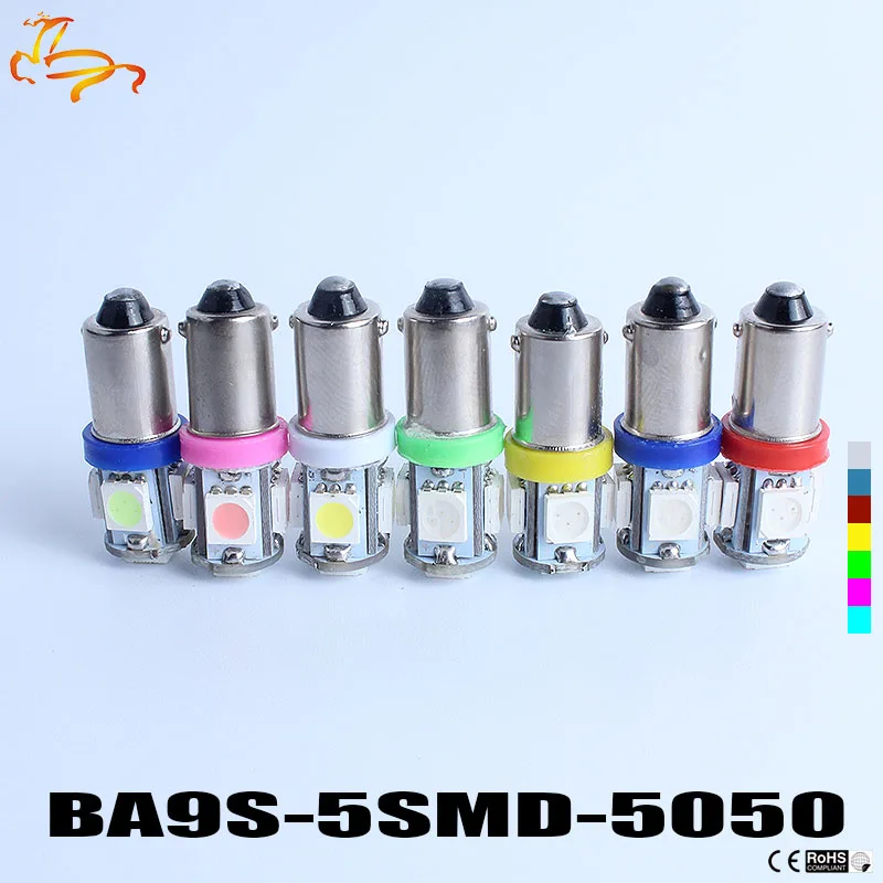 

100X 24V Auto T11 BA9S 5 LED 5050 Car T4W H6W Light Map Indicator License Plate Light Dome Festoon External Light Xenon Lamp
