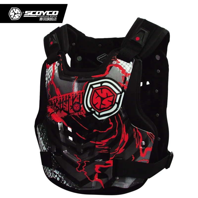 

Motorcycle Armor Motocross Off Road Body Armor With Shockproof Lining Racing Protective Gear Chest&Back Protector Scoyco AM06