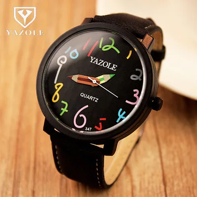 

Famous Brand YAZOLE Watch Women Watches Big Dial Analog Quartz Watch Leather Band Womens Wristwatch montre femme 2020