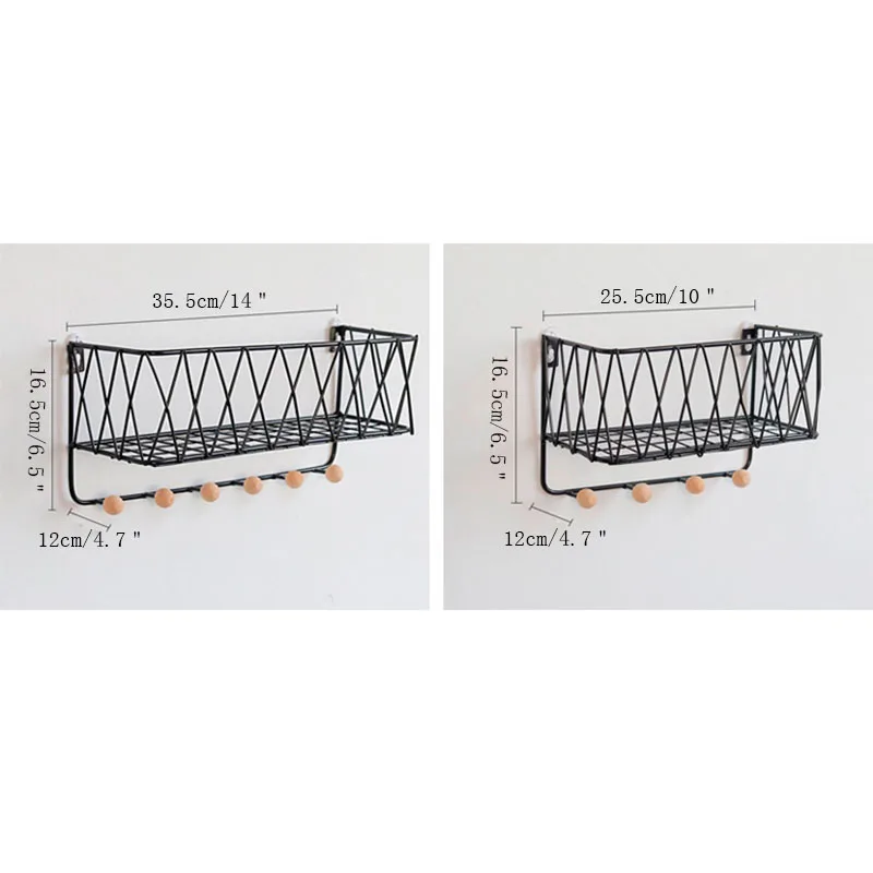 Креативные простые скандинавские кованые сетки настенные украшения для полки домашний настенный крючок настенный стеллаж для хранения украшение ключница