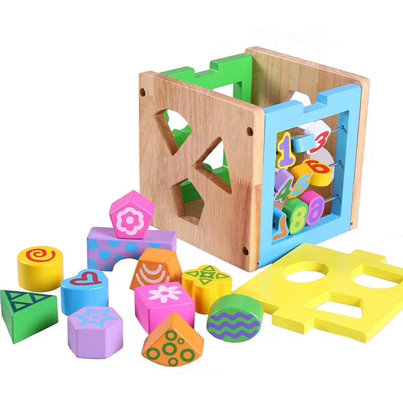  Children's Geometry Box Shape Pairing Digital Wisdom House Intelligence Box Baby Early educational 