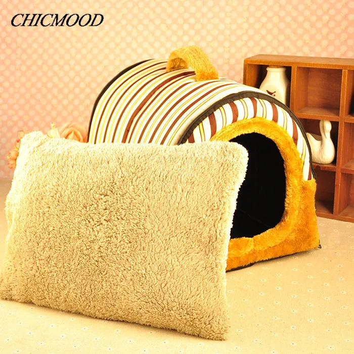 Soft Striped Pet House New Arrival Dog Bed Free Shipping Pet Bed Nest