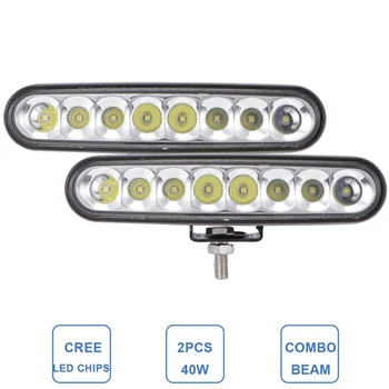 

ECAHAYAKU 4x 40W 7 inch led light bar Offroad Car led bar for ATV 4WD Wagon Pickup 4x4 Motorcycle Boat Driving 12V 24V fog light
