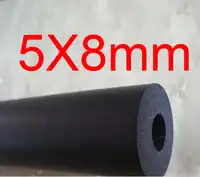 5mm ID 8mm OD NBR tube,Nitrile butadiene rubber tubing, resistance to Diesel, petrol, lubricating oil resistant flexible pipe