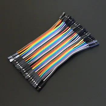 

Hellotronics Premium 10cm 40Pins Splittable Female/Female Breadboard Jumper Wires For Arduino