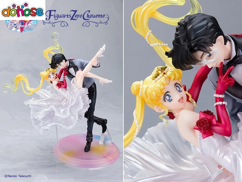 Sailor Moon Usagi & Tuxedo Mask Figuarts Zero chouette - Masquerade Ball Anime  Action Figure Collection Model Toy
