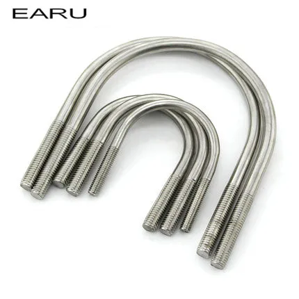 

1pieces M12*120 304 Stainless Steel U Type Sheet Card Horse Ring Double Heads Screws Bolt Metric