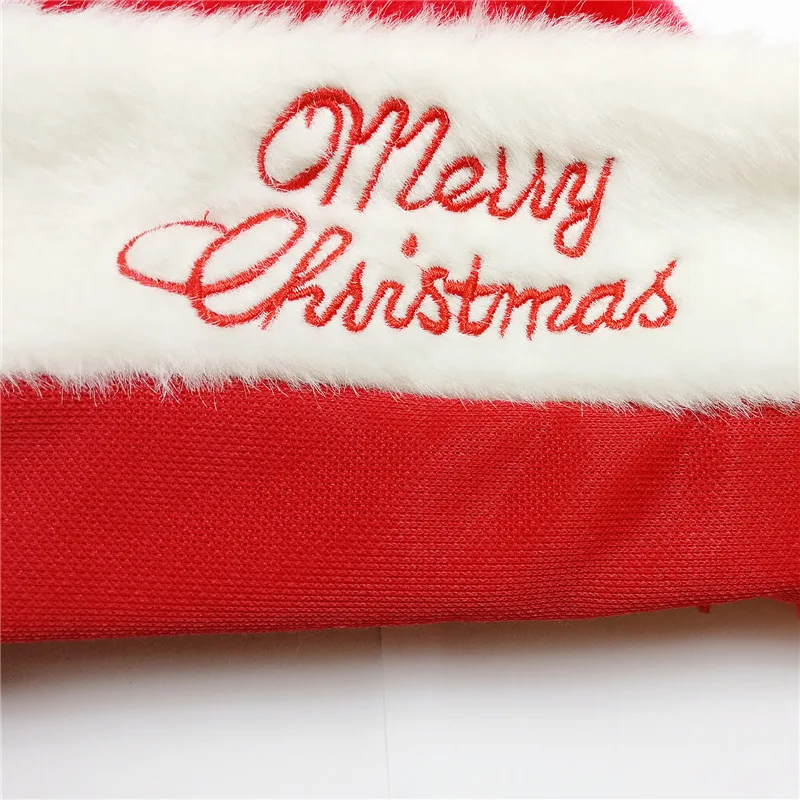 1 шт. красные рождественские шапки, плотные рождественские шапки с вышивкой для детей и взрослых, рождественские украшения, подарки на год, домашние вечерние шапки