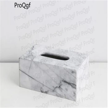 

Prodgf 1Pcs A Set marble style paper napkin box