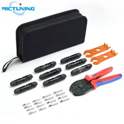 MICTUNING 1 комплект MC3 MC4 Солнечный обжим инструментов универсальный набор обжимных инструментов полных Извитков для обжимной инструмент для