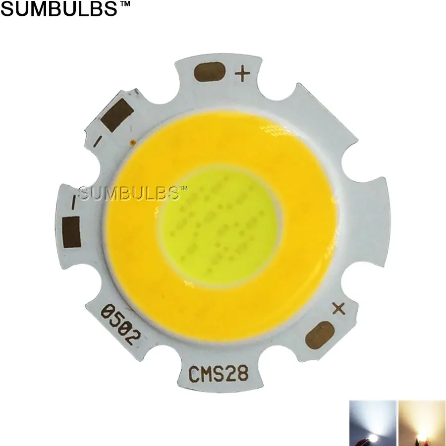50 шт. светодиодный прожектор с двойным чипом диаметр 28 мм теплый/холодный белый