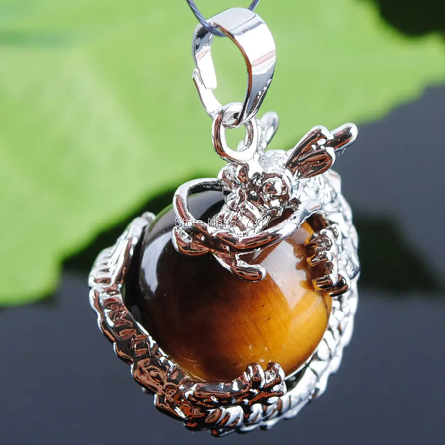 Free Shipping Natural Tiger s Eye Gem Stone Round Ball 16mm Bead Dragon 