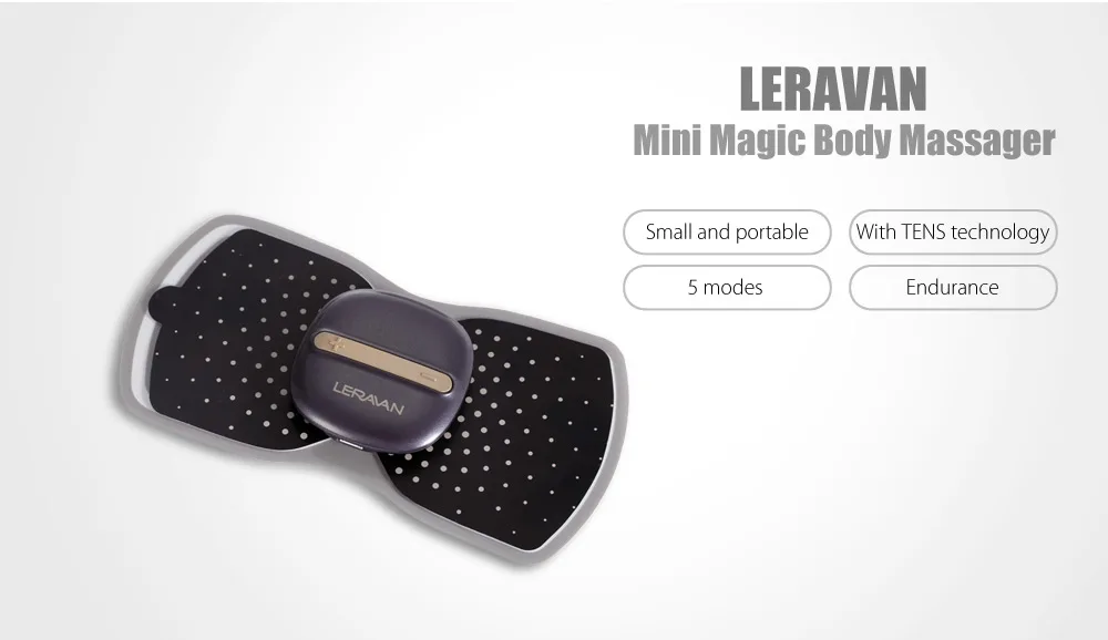 [Хит] Xiaomi LF Leravan бренд электрический стимулятор для всего тела Расслабляющий массажер для мышечной терапии, волшебные сенсорные массажные Умные Наклейки