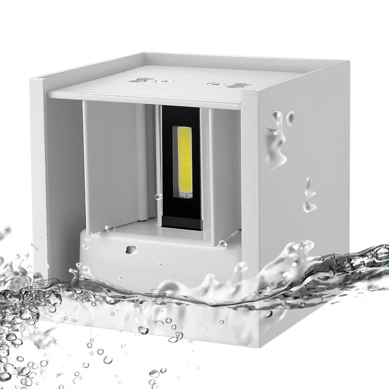 

6X Waterproof Home Decor 7W 85~265V COB LED Wall Lamp Indoor Outdoor Simple Style Wall Lights for Bedroom Hallway Porch Balcony